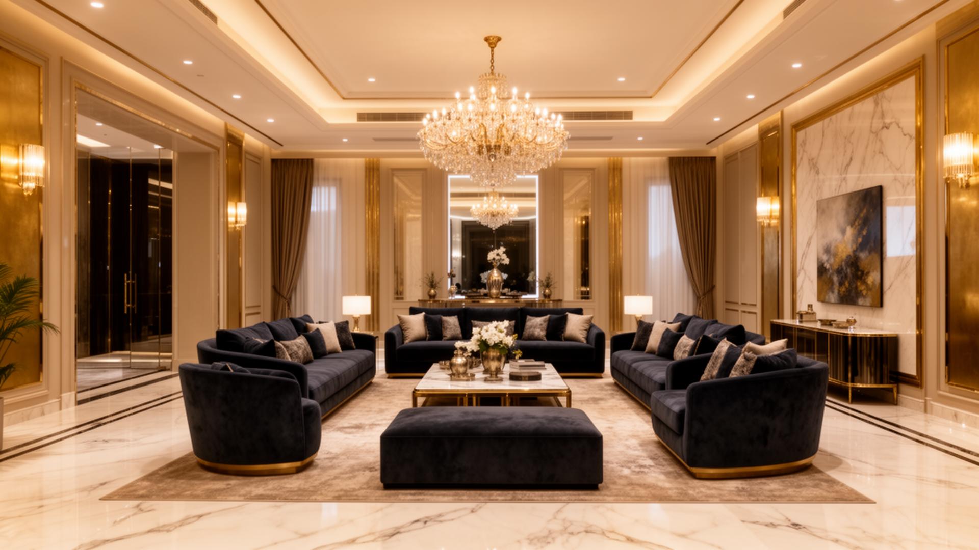 فيلا فاخرة بتصميم داخلي راقٍ